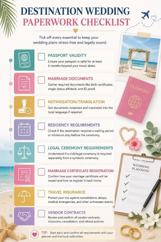Destination Wedding Paperwork Checklist
