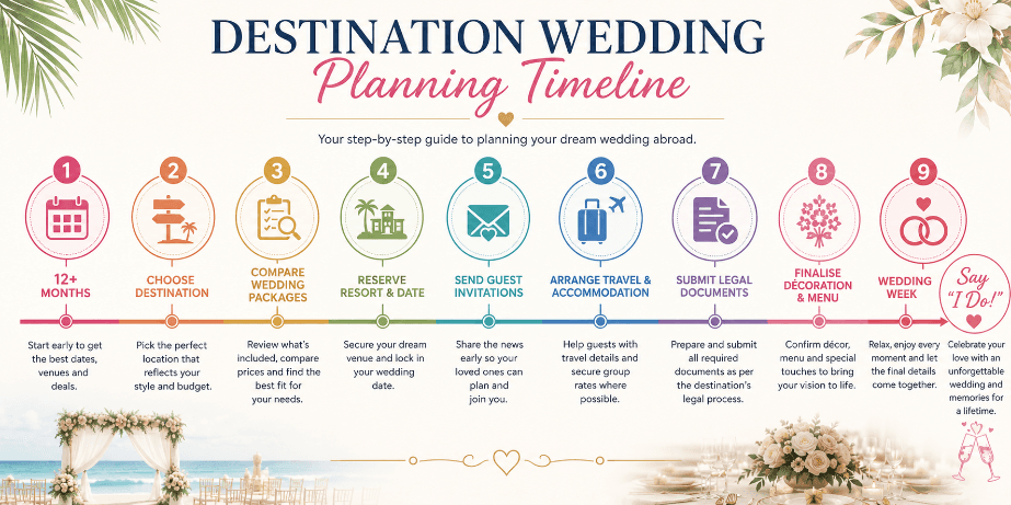 Destination Wedding Planning Timeline