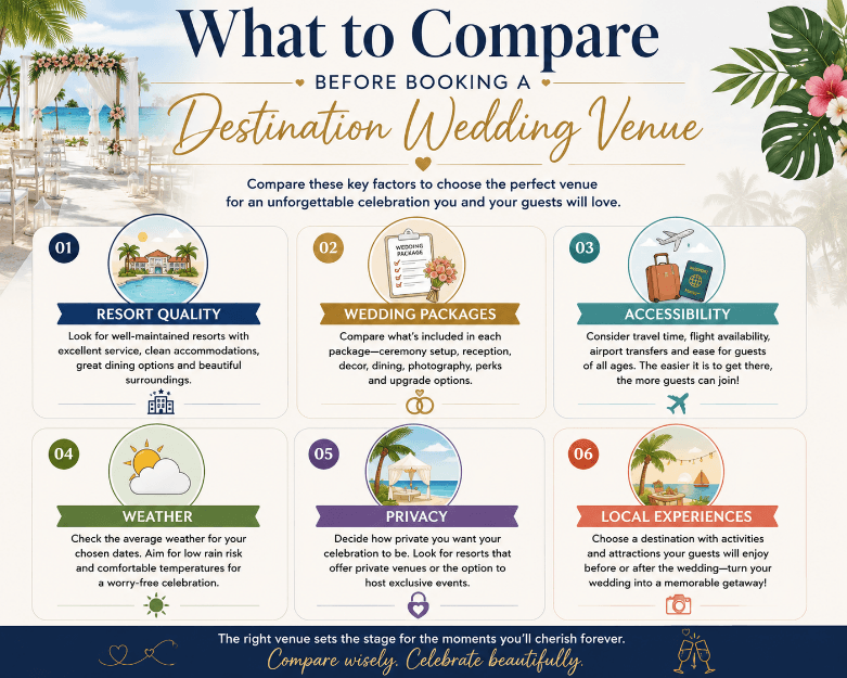 What to Compare Before Booking a Destination Wedding Venue
