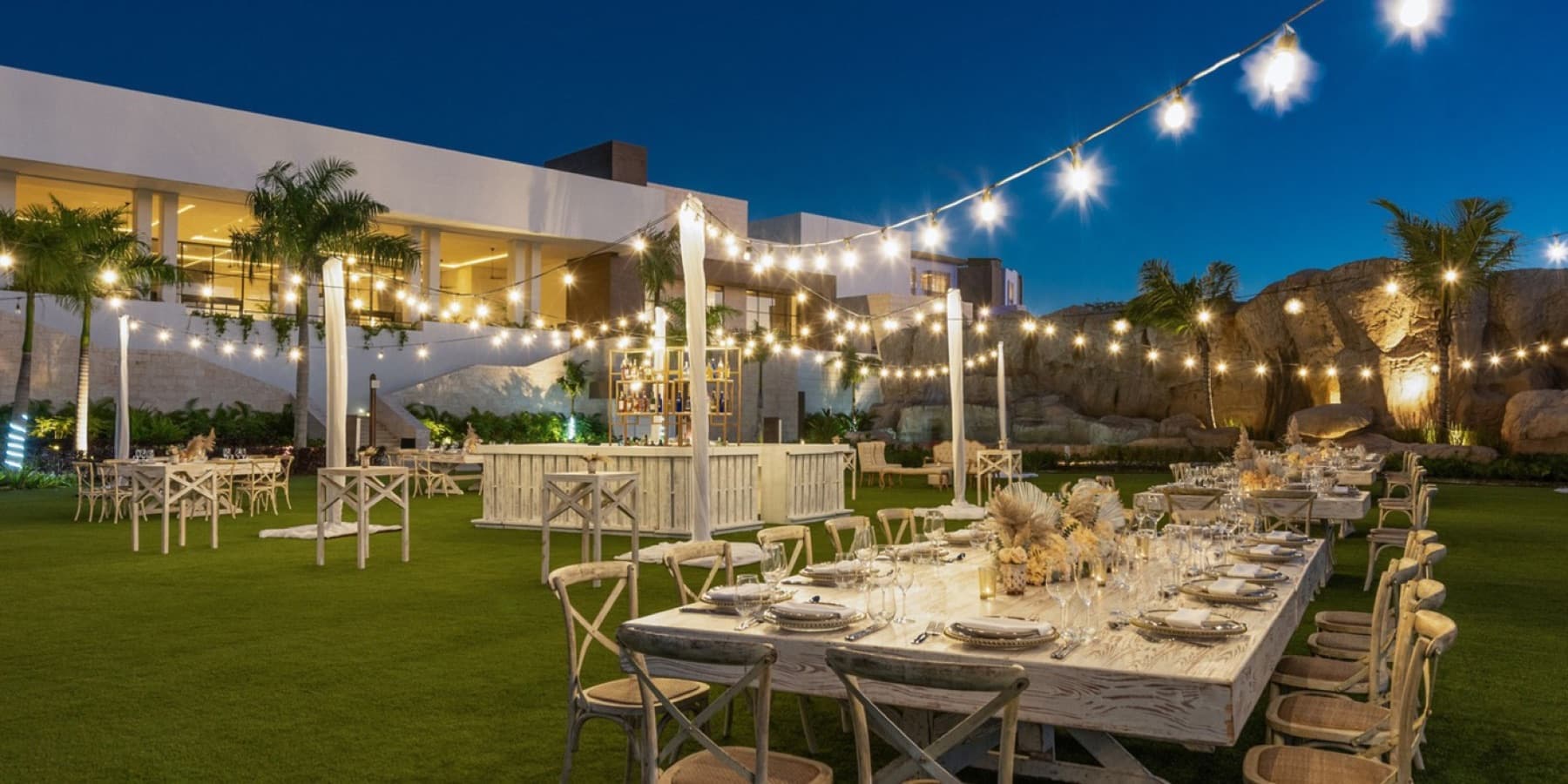 Rooftop Terrace — reception wedding venue at Hyatt Ziva Cap Cana, Dominican Republic