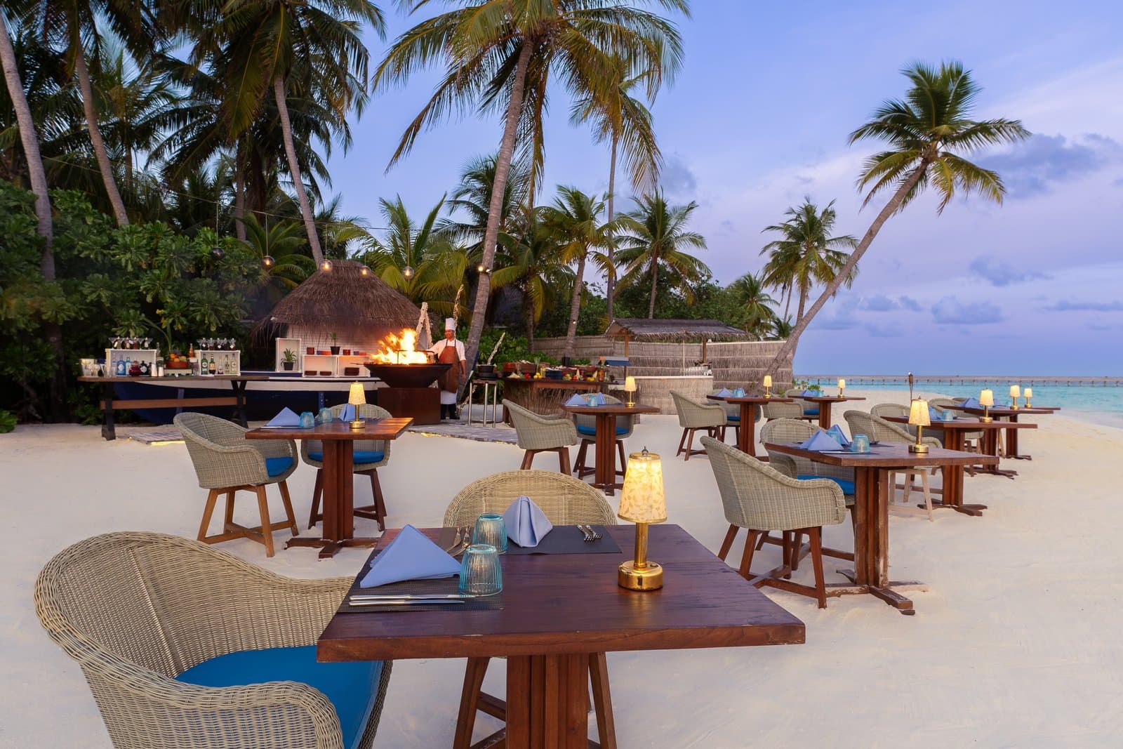 Fuego — reception venue at Baglioni Maldives