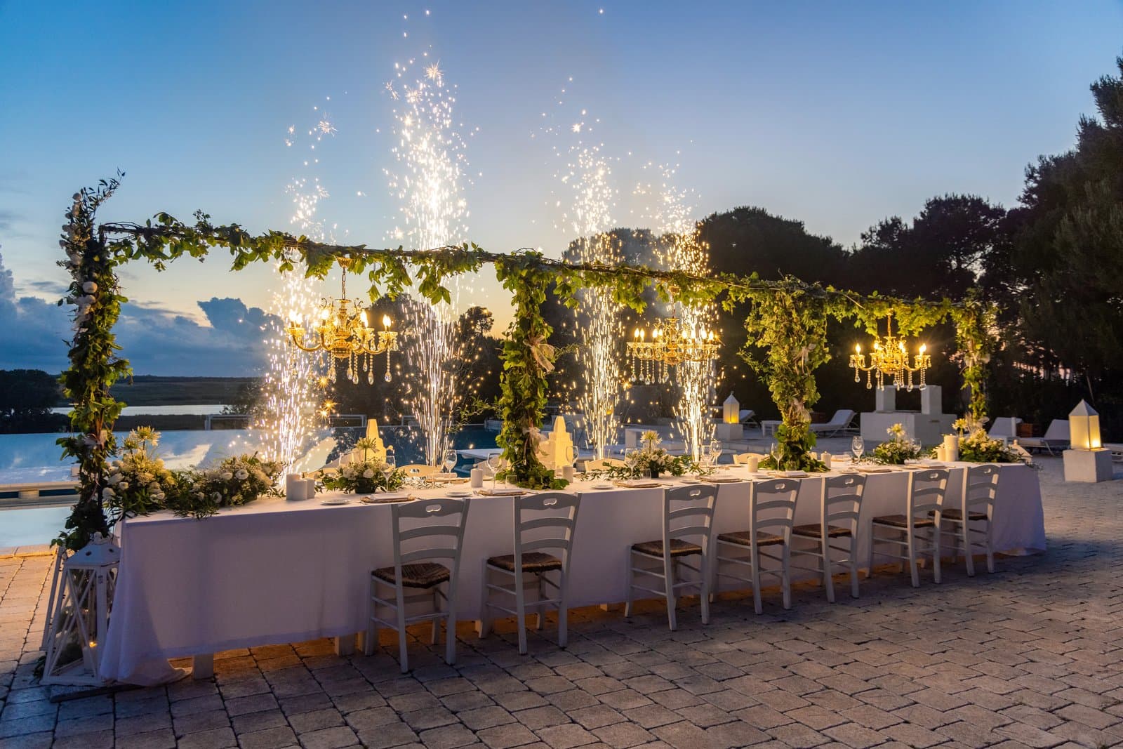 The Poolside — reception venue at Baglioni Masseria Muzza
