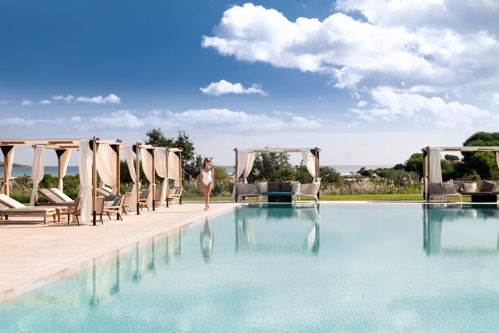 Pool Garden — reception venue at Baglioni Resort Sardinia