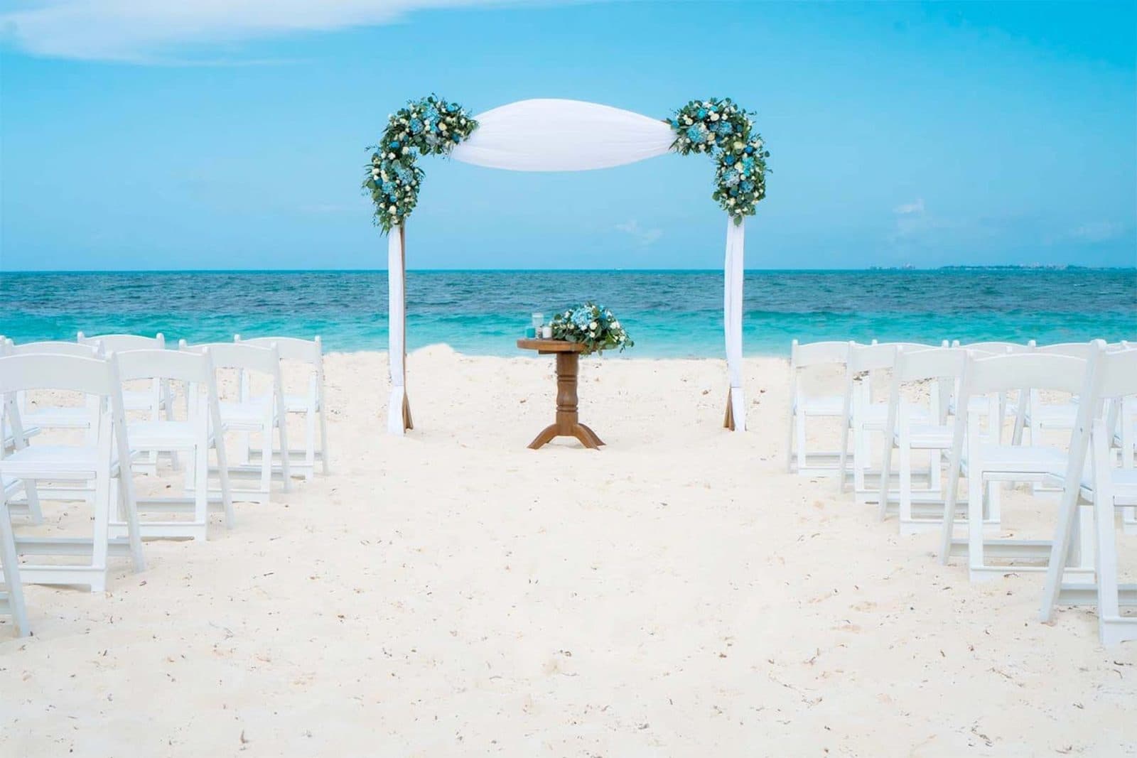 Beach — ceremony venue at Catalonia Grand Costa Mujeres