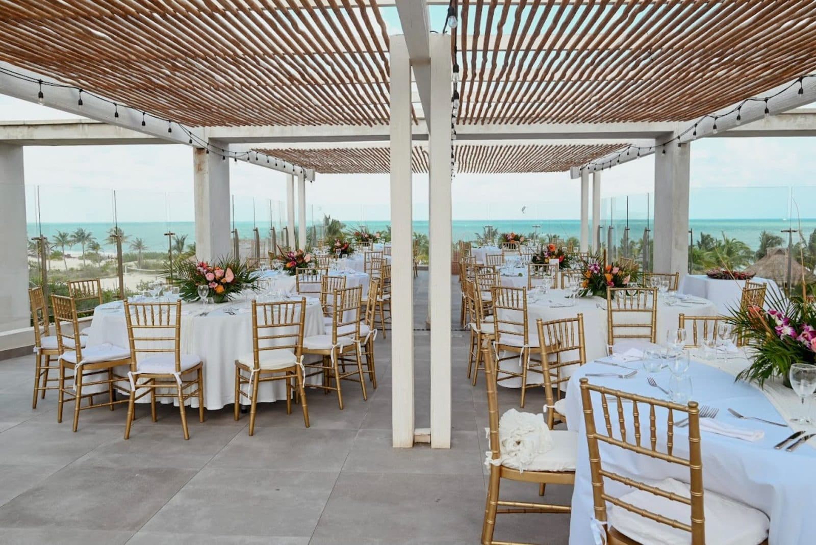 Sea Blue Terrace — reception venue at Catalonia Grand Costa Mujeres