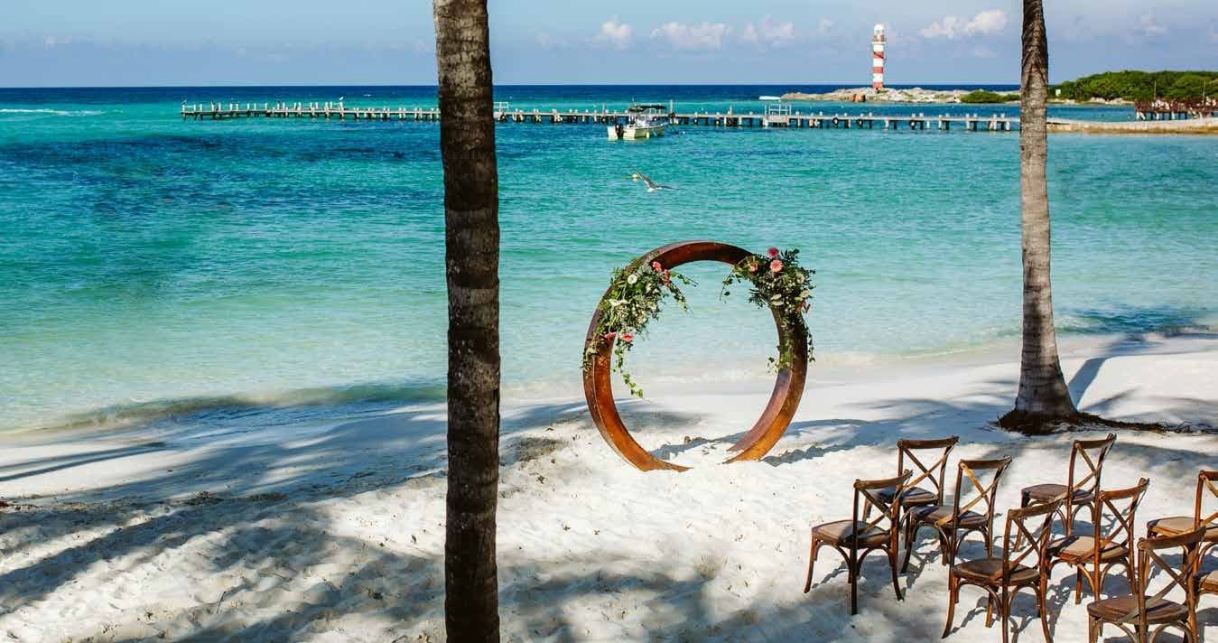Sunrise Beach — ceremony venue at Grand Fiesta Americana Coral Beach Cancun