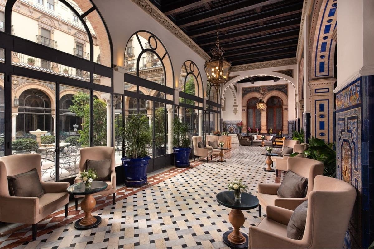 Interior Patio & Gallery — reception venue at Hotel Alfonso XIII, a Luxury Collection Hotel, Seville