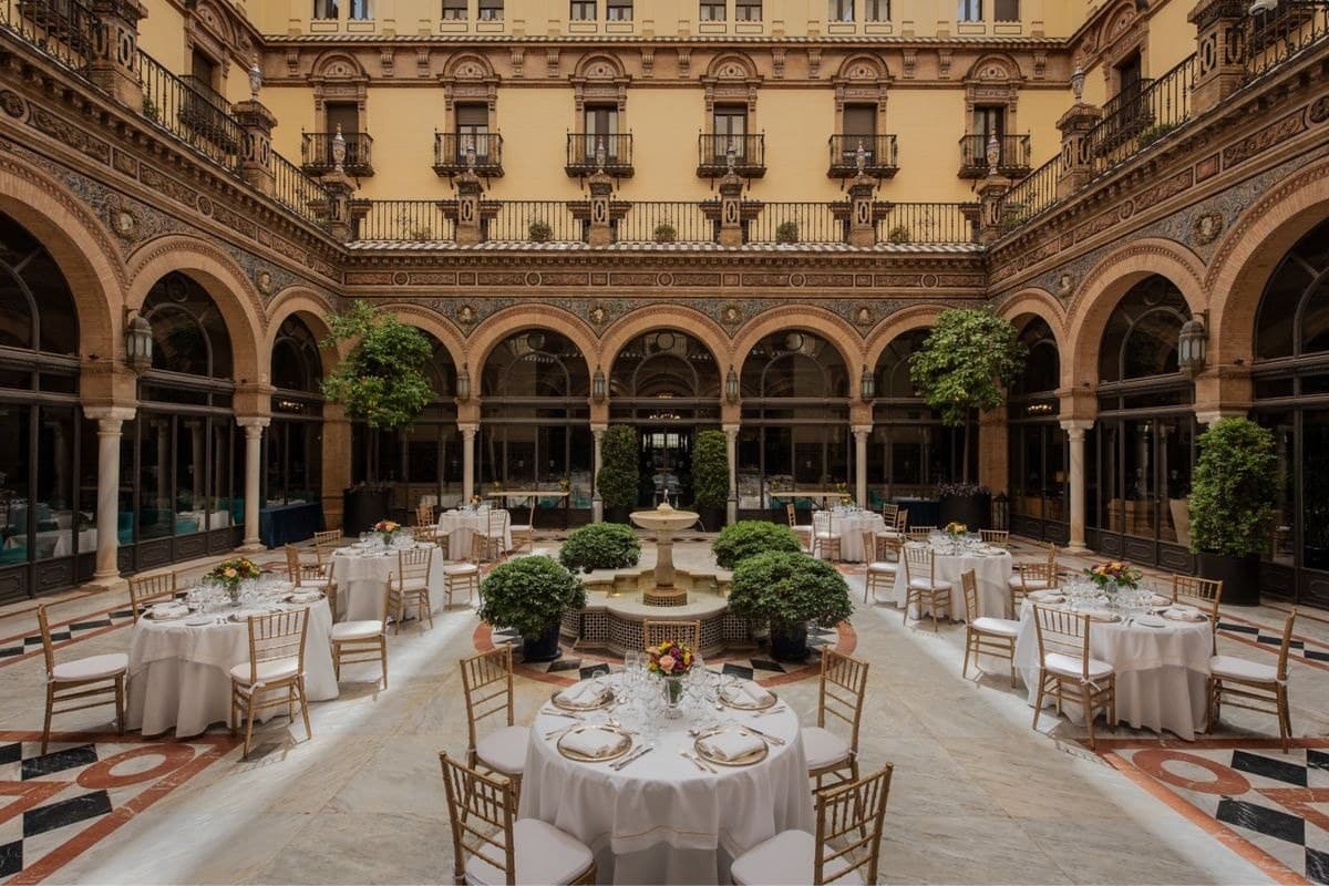 Torreon Patio — reception venue at Hotel Alfonso XIII, a Luxury Collection Hotel, Seville