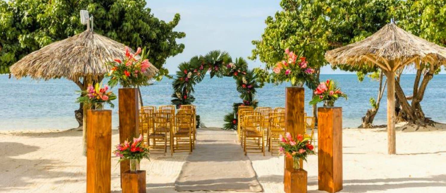 Beachfront — ceremony venue at Iberostar Waves Rose Hall Beach