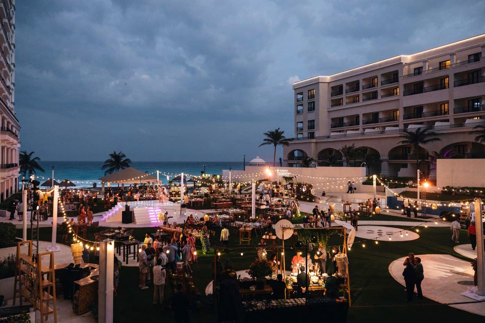 Beachside Garden — reception venue at JW Marriott Cancun Resort & Spa