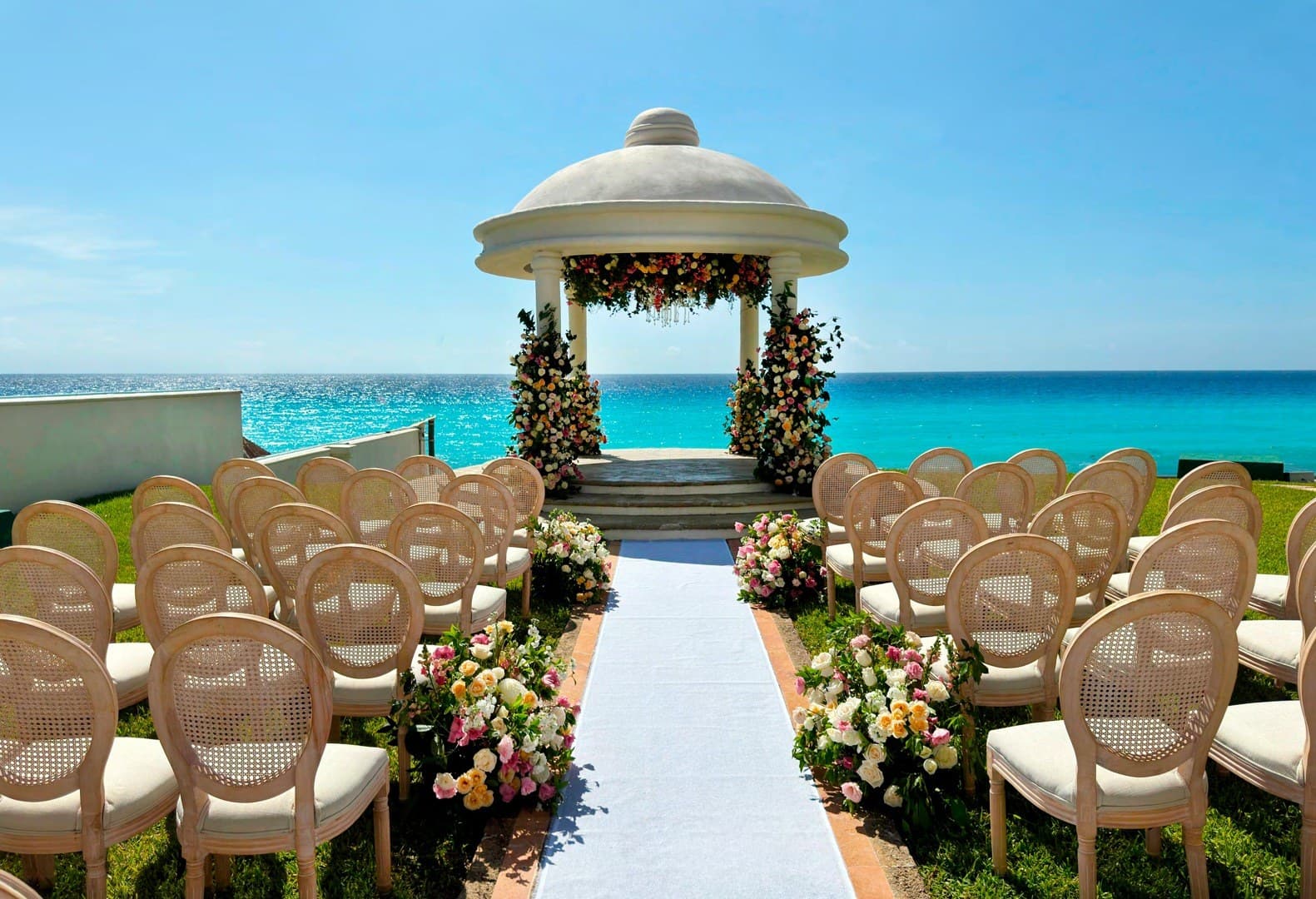 Ocean Edge Gazebo — ceremony venue at JW Marriott Cancun Resort & Spa