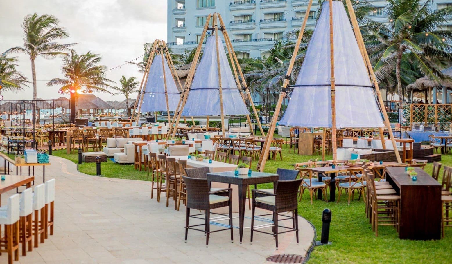 Seaside Garden — reception venue at JW Marriott Cancun Resort & Spa