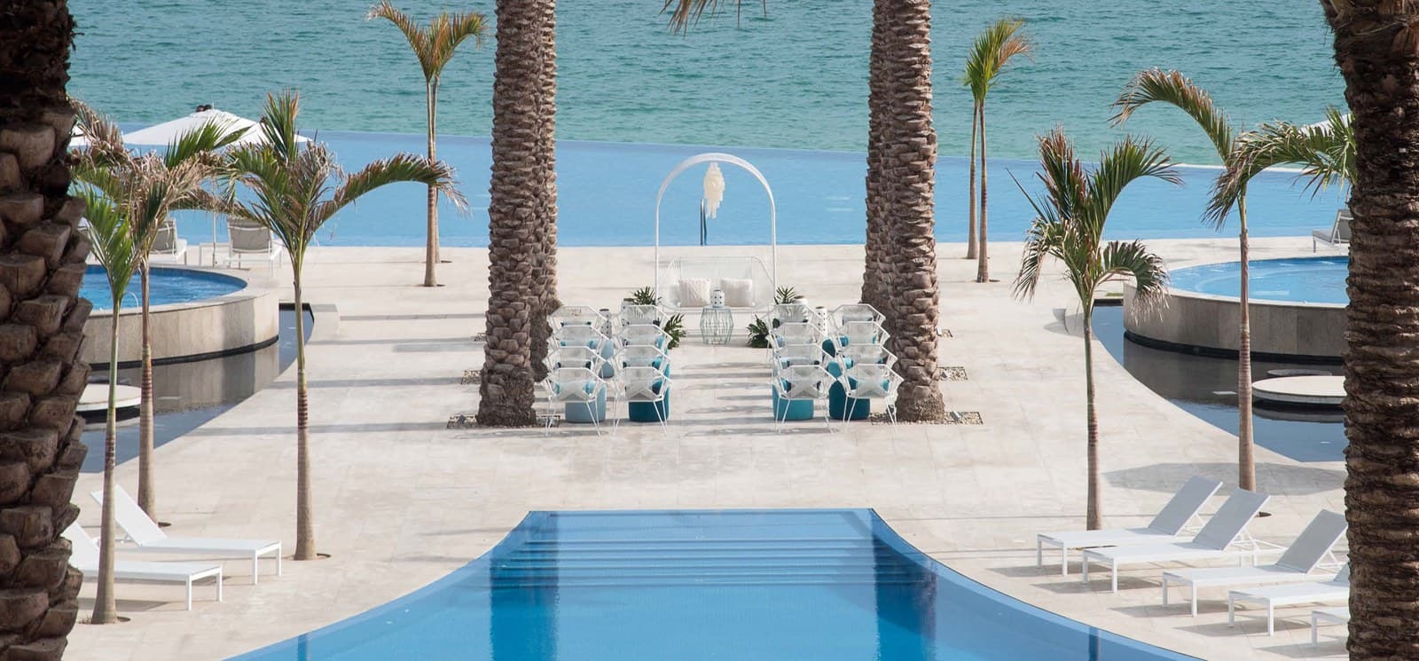 Blanc Pool Terraces — cocktail venue at Le Blanc Spa Resort Los Cabos