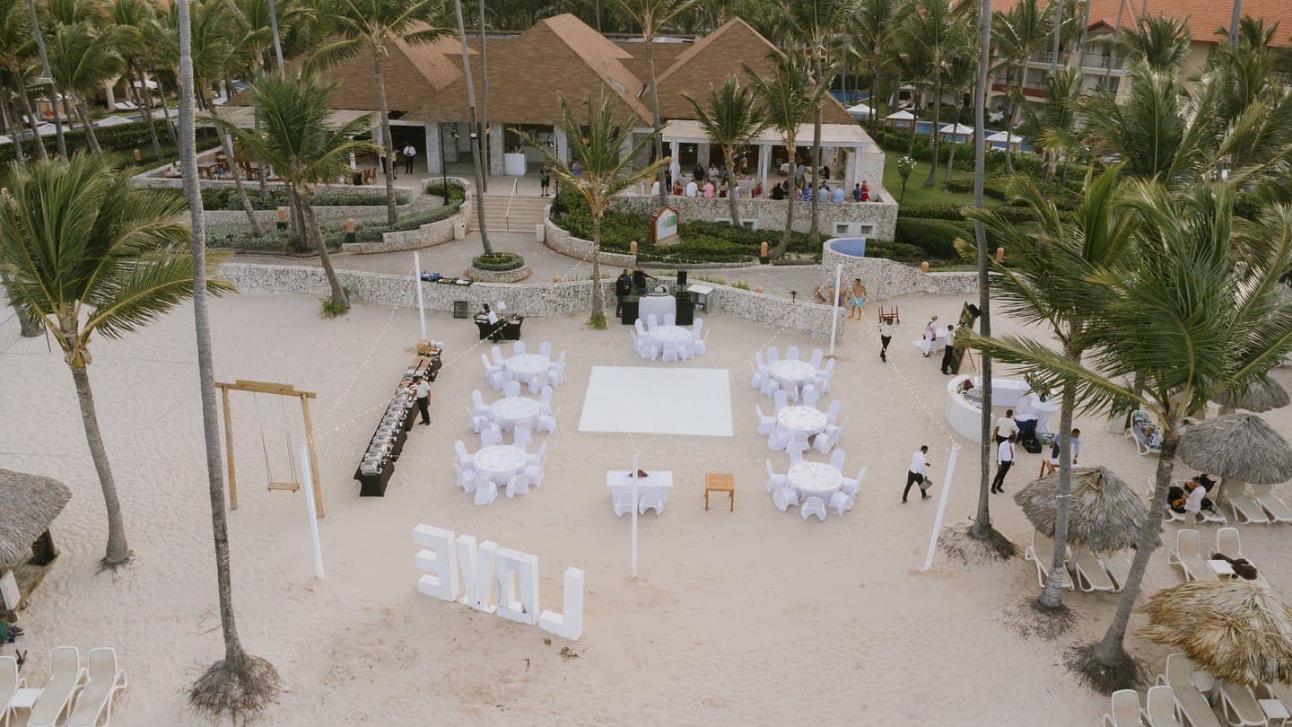 Beach — reception venue at Majestic Elegance Punta Cana