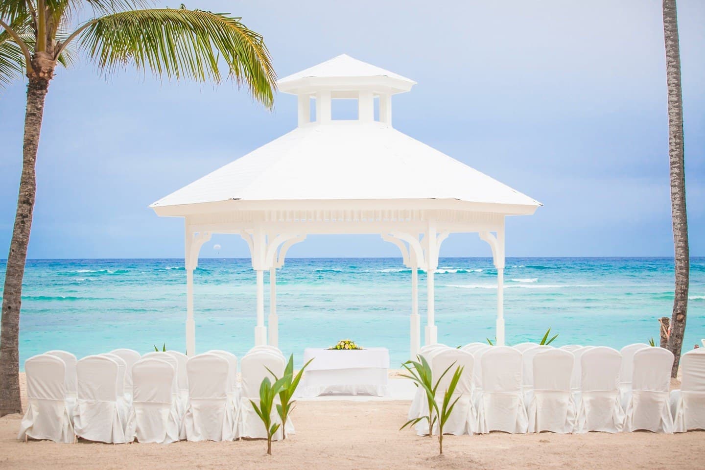 Beach Gazebo — ceremony venue at Majestic Elegance Punta Cana