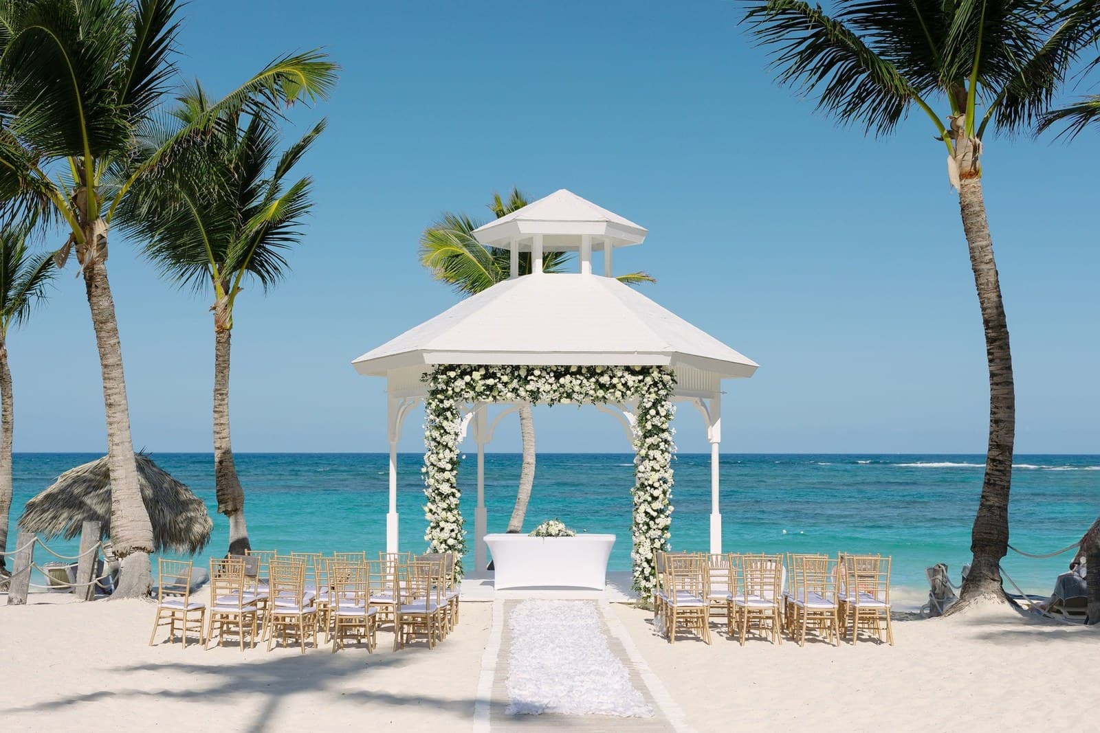 Beach Gazebo — ceremony venue at Majestic Mirage Punta Cana