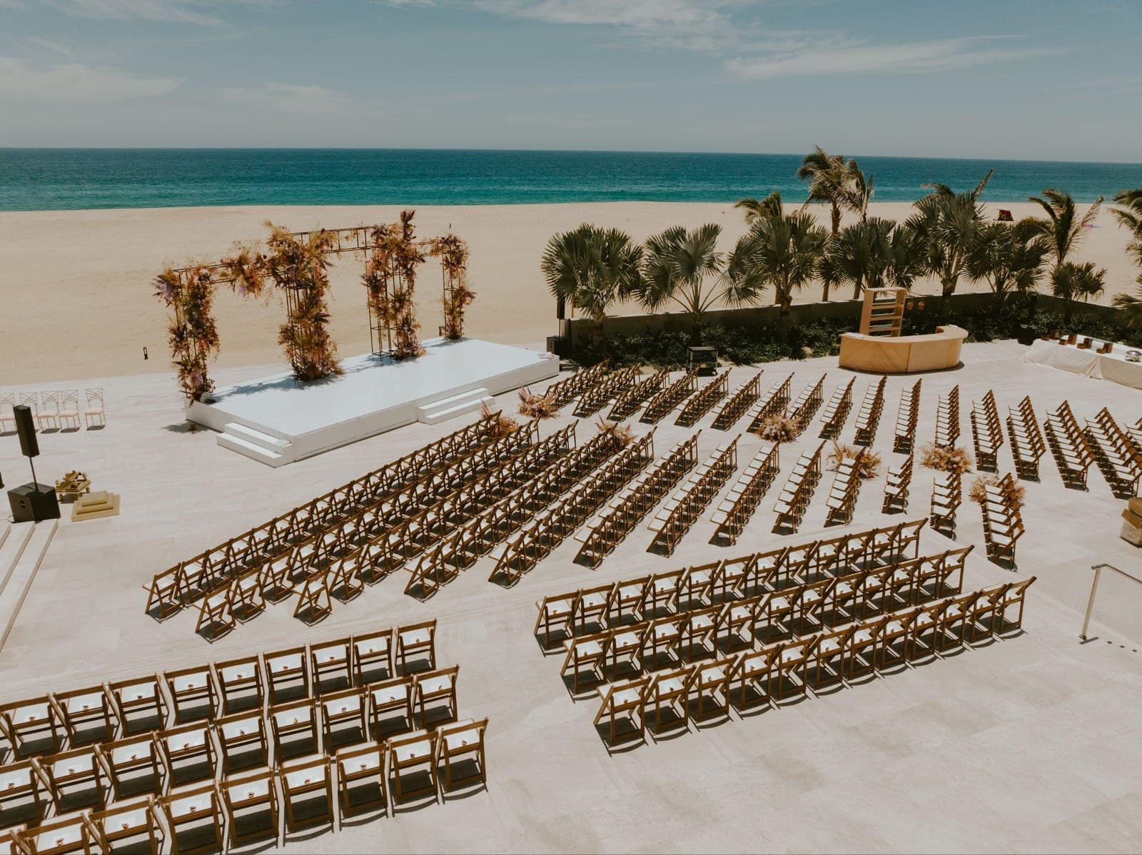 Umi Terrace — ceremony venue at Nobu Hotel Los Cabos