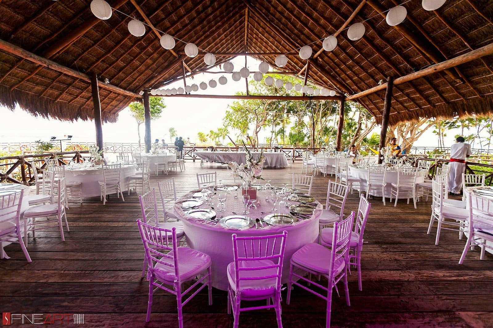 Beach Club Deck — reception venue at Occidental at Xcaret Destination