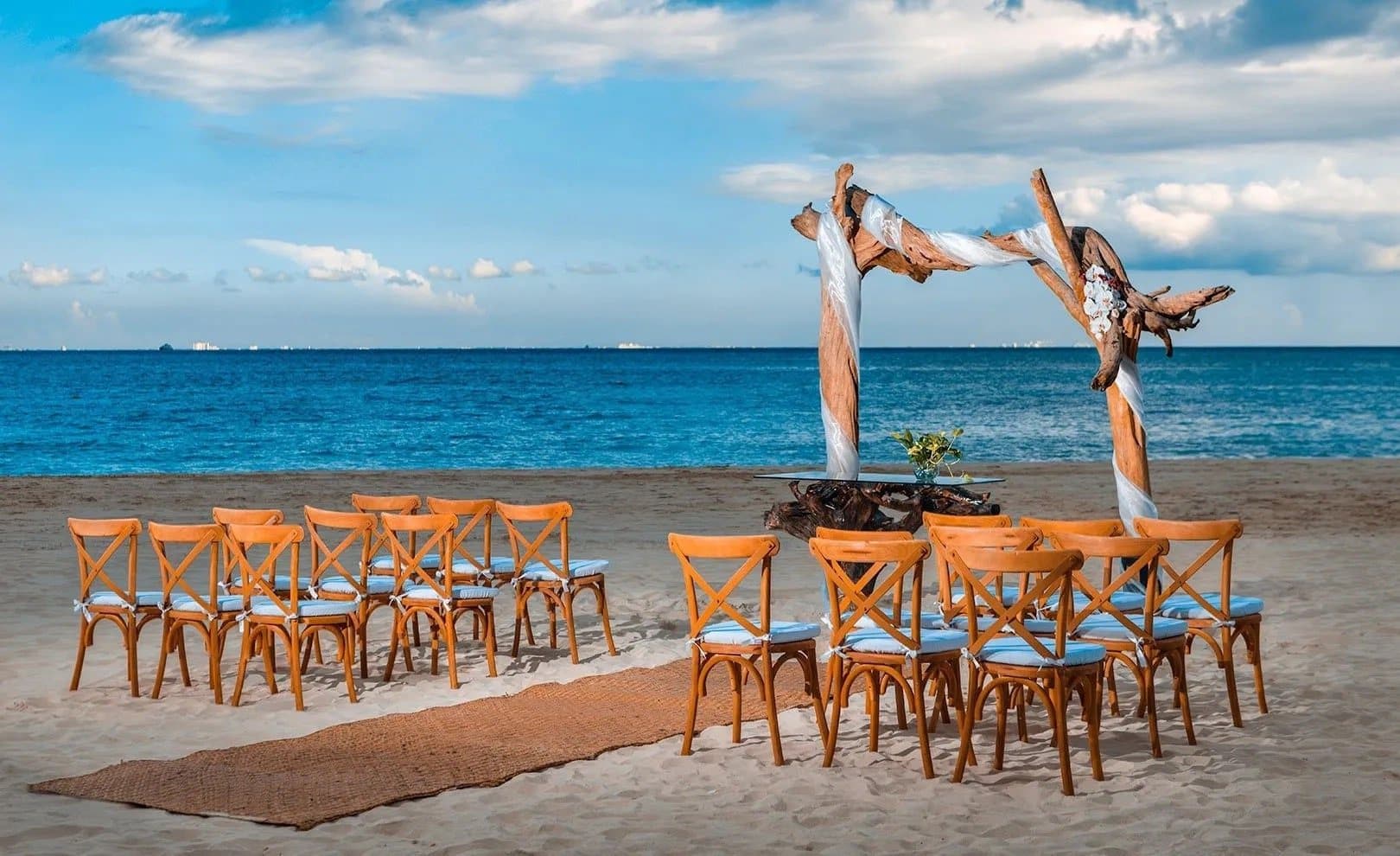 South Beach — ceremony venue at Playacar Palace