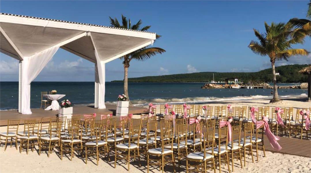 Beach Gazebo — ceremony venue at Royalton Blue Waters Jamaica