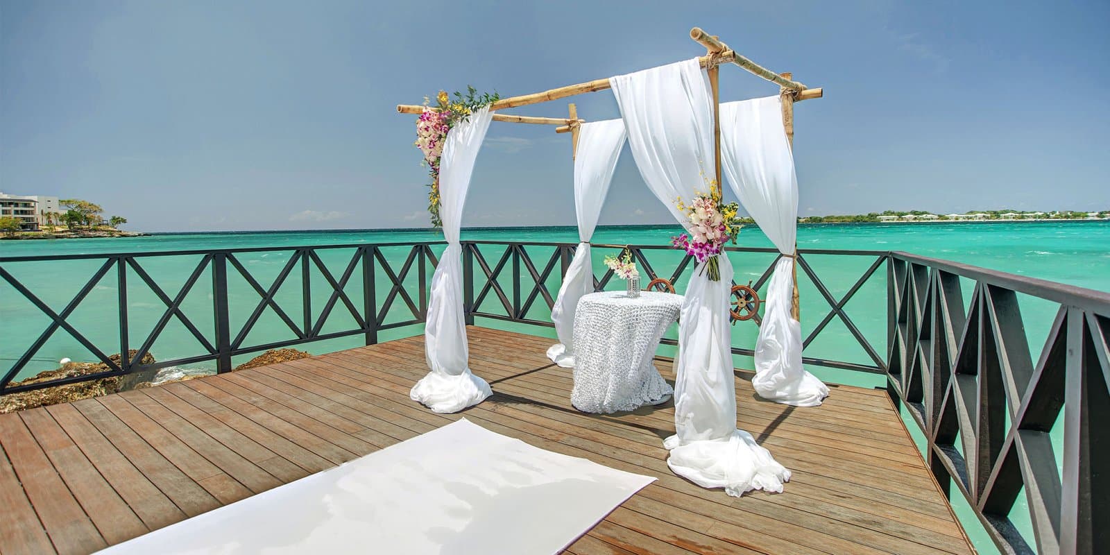 Royalton Ocean Pier — ceremony venue at Royalton Negril