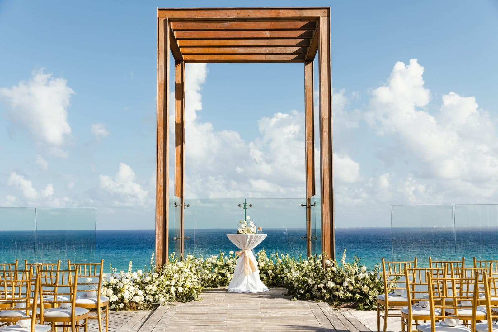 Sky Rooftop Wedding Gazebo — ceremony venue at Secrets Moxché Playa del Carmen