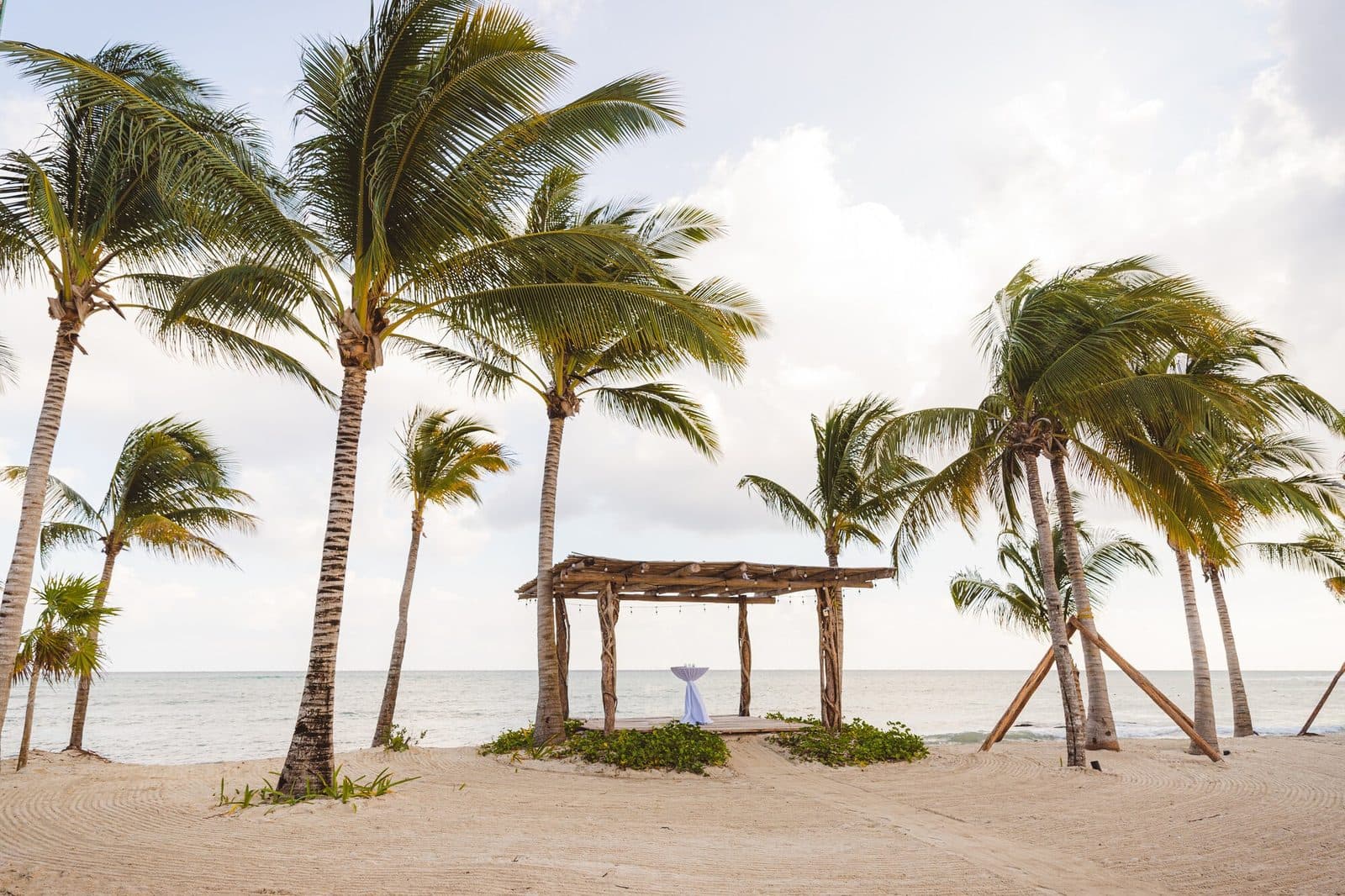 Wedding Gazebo Beach — ceremony venue at Secrets Moxché Playa del Carmen