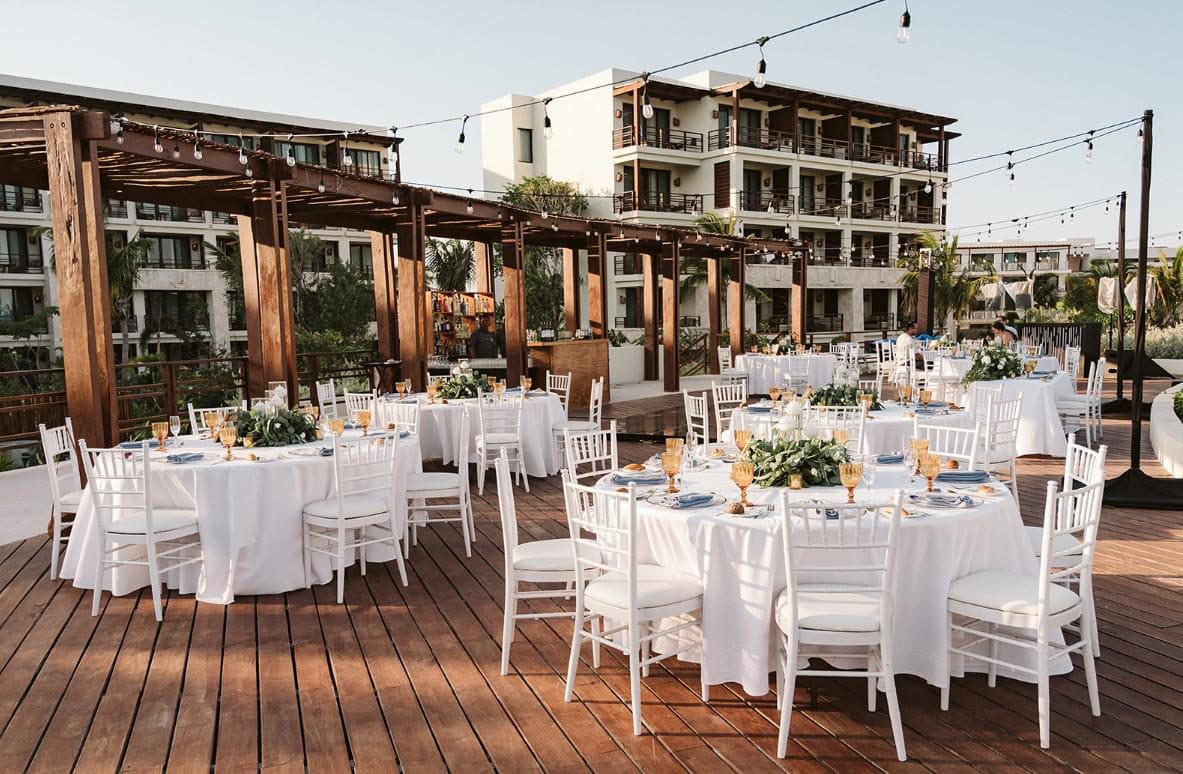 Portofino Roof — reception venue at Secrets Playa Blanca Costa Mujeres